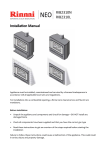 Rinnai Neo RIB2310N Installation manual