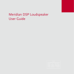 Meridian DSP5500HC User guide