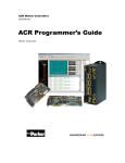 ACR Electronics FPR-10 PROGRAMMER Hardware manual