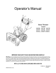 Yard Machines E660G Operator`s manual