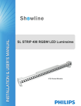 Showline SL STRIP 400 RGBW LED Luminaires User`s manual