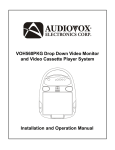 Audiovox VOH560PKG Installation manual