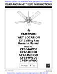 Emerson CF654OB00 Owner`s manual