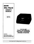 DieHard 200.71315 Owner`s manual