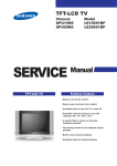 Samsung LE15S51BP Service manual