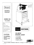Craftsman 113.23161 Owner`s manual