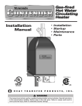 Munchkin Gas-Fired Hot Water Boiler Installation manual