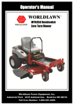 Worldlawn WYRZ50 Operator`s manual