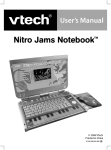 VTech Nitro Jams Notebook User`s manual