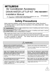 Mitsubishi Electric PEAD-P1.6EA Installation manual