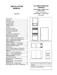 Unitary products group P3HMX20F12001 Installation manual