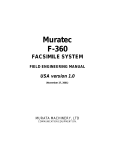 Muratec F-360 Specifications