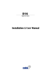 Cadac M16 User manual