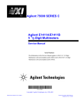 Agilent Technologies E1411B Service manual