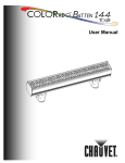 Chauvet COLORado Batten 144 Tour User manual