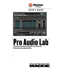 Mackie Pro Audio Lab User`s guide