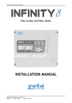 Zeta Alarm Systems Infinite 8 Installation manual
