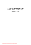 Acer V173BM User`s guide