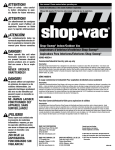 Shop-Vac 405EDI User manual