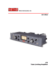 Retro Instruments 176 User`s manual