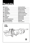 Makita 3708F Instruction manual