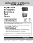 Raytherm 4001 Operating instructions