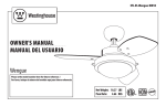 Westinghouse Wengue Owner`s manual