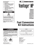 Roberts Gorden VANTAGE NP CTHN-200 Service manual