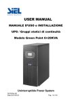 Siel Green Point 6:20KVA User manual