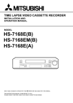 Mitsubishi HS-7168EM Instruction manual