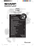 Sharp R-426HS Specifications