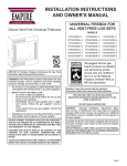 Empire Comfort Systems VFD32FB0L-3 Owner`s manual