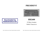 PRESIDENT HR2510 Specifications