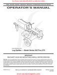 MTD 550 Thru 570 Operator`s manual