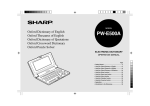 Sharp PW-E500A Specifications