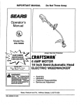 Craftsman 358.799080 Operator`s manual