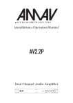 AUSTRALIAN MONITOR AV2.2P Specifications
