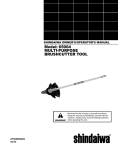 Shindaiwa 65004 Operator`s manual