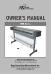 Royal Sovereign RET Series Owner`s manual