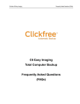 Clickfree C6 Easy Imaging Specifications