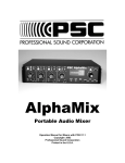 Professional Sound Corporation M 8 Specifications
