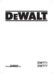 DeWalt DW771 Technical data