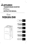 Mitsubishi Electric FR-E520 Instruction manual