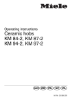 Miele KM 87-2 Operating instructions