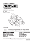 Craftsman 358.745340 Operator`s manual