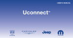 Chrysler Uconnet Touch User`s manual