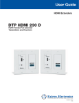 Extron electronics DTP HDMI 230 User guide