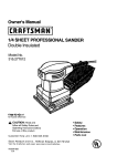 Craftsman 315.277012 Owner`s manual
