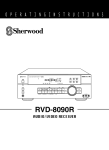 Sherwood RVD-8090R Troubleshooting guide