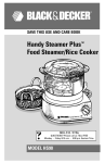 Handy Steamer Plus™ Food Steamer/Rice Cooker